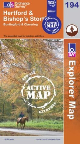 Read Online Hertford and Bishop's Stortford (OS Explorer Map Active) - Ordnance Survey | ePub