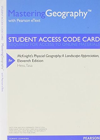 Full Download Mastering Geography with Pearson Etext -- Valuepack Access Card -- For McKnight's Physicalgeography: A Landscape Appreciation - Darrel Hess | PDF