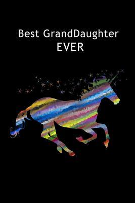 Download Best Granddaughter Ever: Rainbow Magical Unicorn Notebook Gift for Girls and Teens Blank Lined Diary, Small Journal -  file in PDF