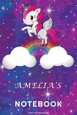 Full Download Amelia's Unicorn Rainbow Notebook: Lined Notebook -  file in ePub