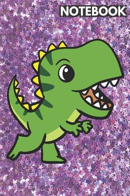 Download Notebook: Cute Historic Dinosaur on Pink and Purple Glitter Stars Effect Background, Lined Paper Note Book for Girls, for Drawing, Sketching & Crayon Coloring (Kids Journal Books) - Janice H. McKlansky Publishing file in PDF