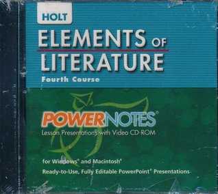 Download Elements of Literature: PowerNotes Lesson Presentation CDROM Grade 10 Fourth Course - Rinehart and Winston Holt | PDF