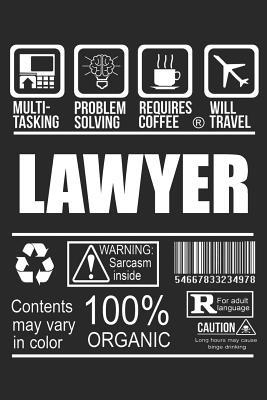Read Online Lawyer Label: Blank Lined Journal, Ruled, Funny Writing Notebook, Journal For Work, Daily Diary, Planner, Organizer for Lawyers Attorneys - Purr Corp Publishing | PDF