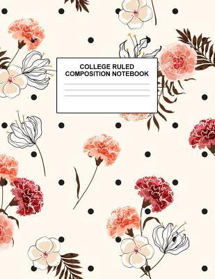 Read Online College Ruled Composition Notebook: Cute Blank Lined Journal to Write In with White Paper Rule Pages for School Subject and Writing Pad: Design Code A4 5673 - Nifty Prints | PDF