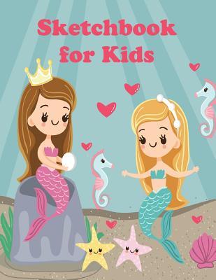 Read Online Sketchbook for Kids: Blank Sketchbook for Drawing and Creative Doodling, Mermaid Cover Volume 1 - Dorothy Moore file in PDF