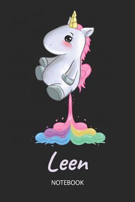 Read Online Leen - Notebook: Blank Ruled Personalized & Customized Name Rainbow Farting Unicorn School Notebook Journal for Girls & Women. Funny Unicorn Desk Accessories for Kindergarten, Primary, Back To School Supplies, Birthday & Christmas Gift for Women. -  file in PDF