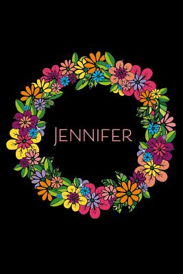 Read Online Jennifer: 6x9 Blank Lined Floral Doodle Personalised Journal - Mondoodles Publishing file in ePub